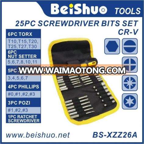 Portable Multi Function Screwdriver Kit 25PC Screwdriver Bits Set