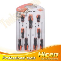 9pcs Screwdriver Set with Soft Plastic Handle